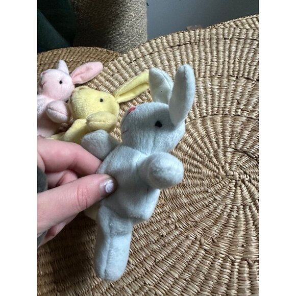 Beanie 3 piece Rabbit Easter bunny decor - Picture 5 of 9